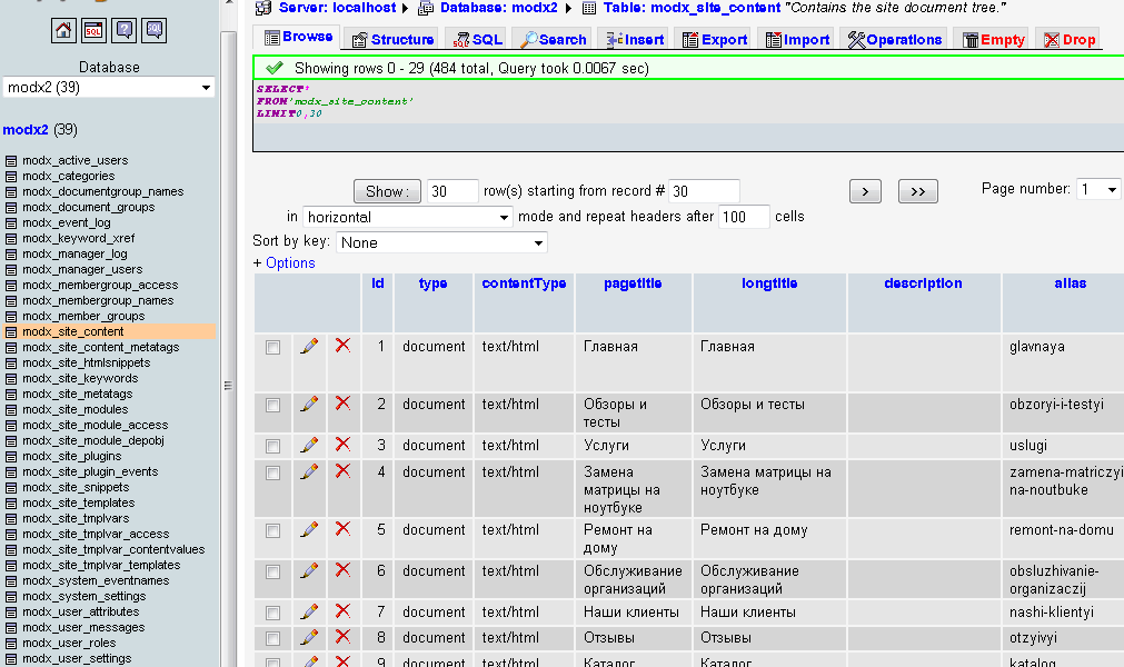 Переход с Joomla Переход с Joomla